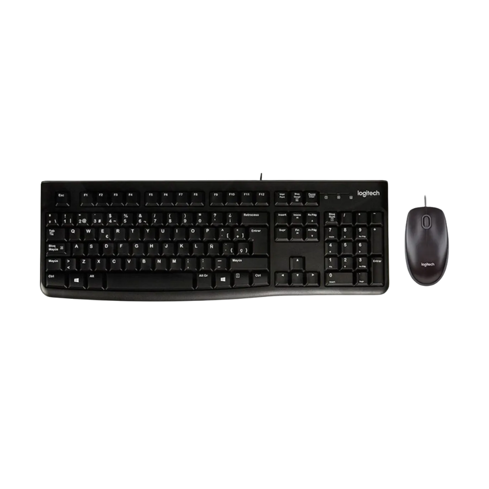 Teclado y Mouse Logitech MK120 Combo USB Negro - Imagen 3