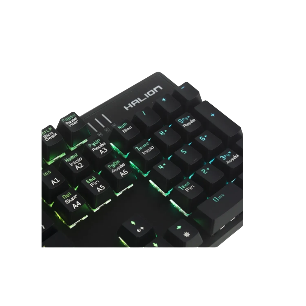Teclado Gamer Halion HA-KG939 Functions Negro