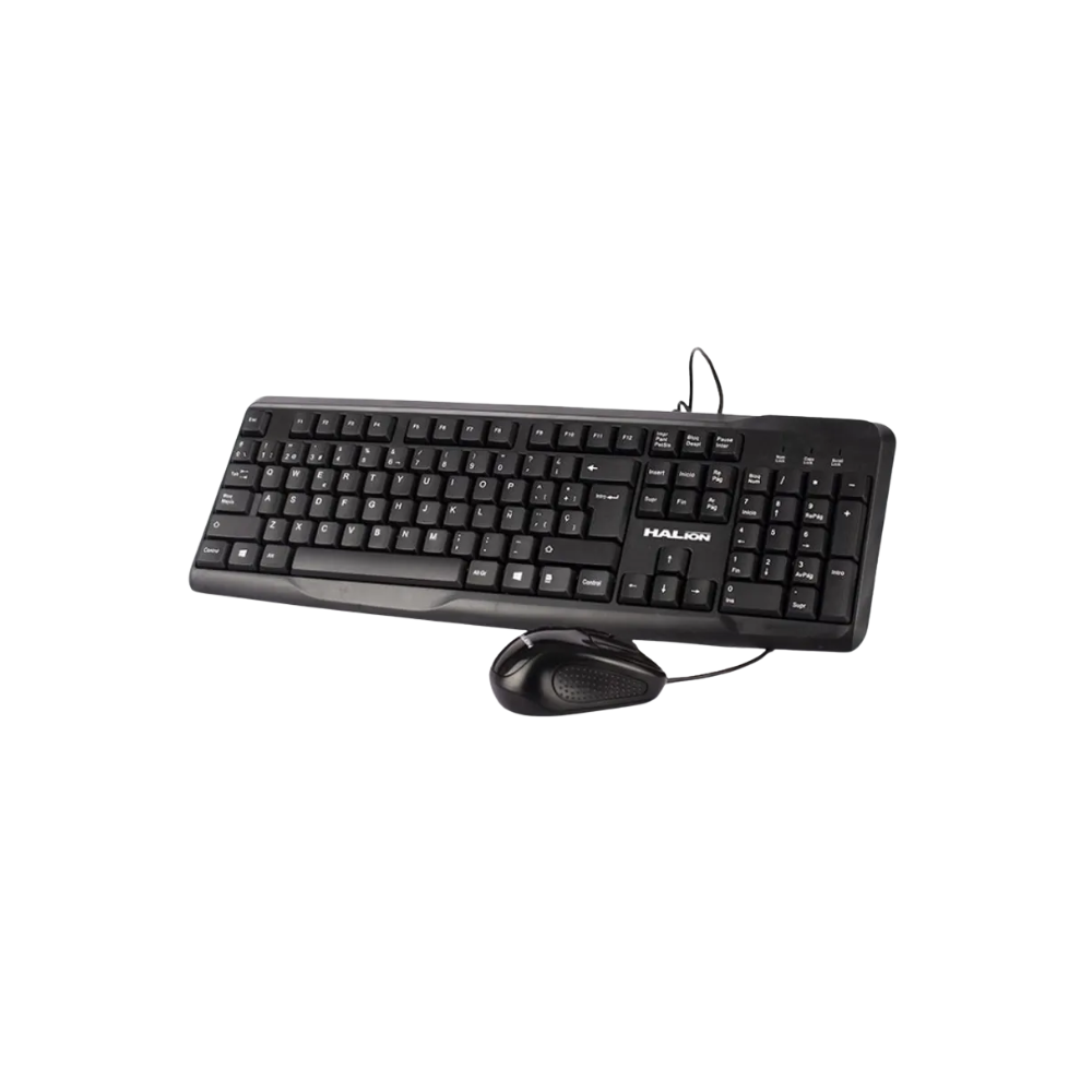 Mouse y teclado Halion HA-K429C 1000DPI Negro