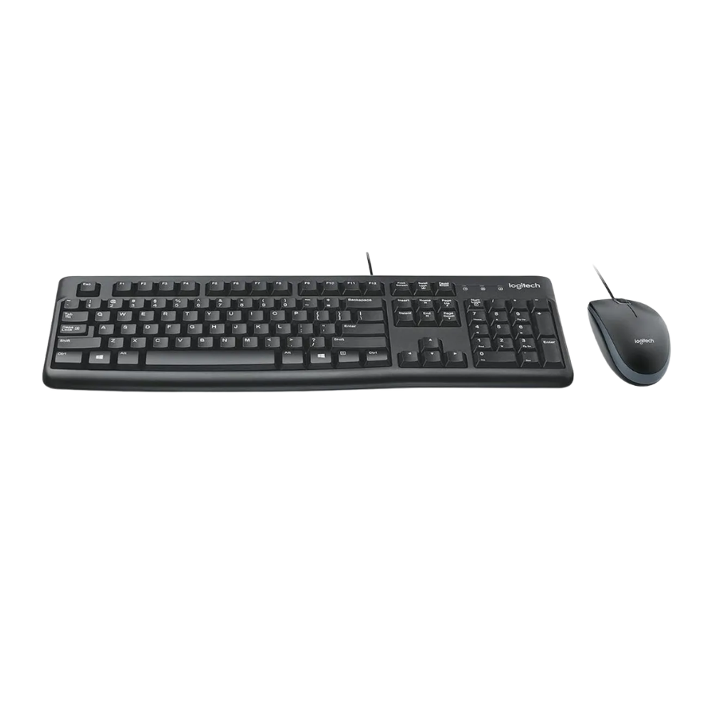 Teclado y Mouse Logitech MK120 Combo USB Negro