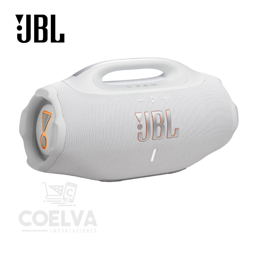 Parlante Bluetooth JBL Boombox 4 con Auracast y Bass Boost Blanco